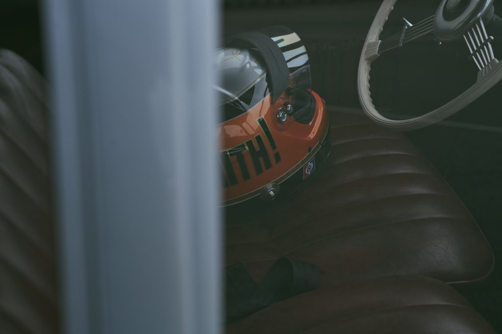 1947 Tatra T87 racing helmet inside