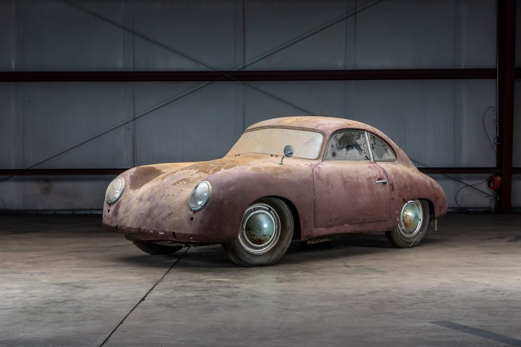 1953 Porsche 356 Coupe Barn Find front three-quarter