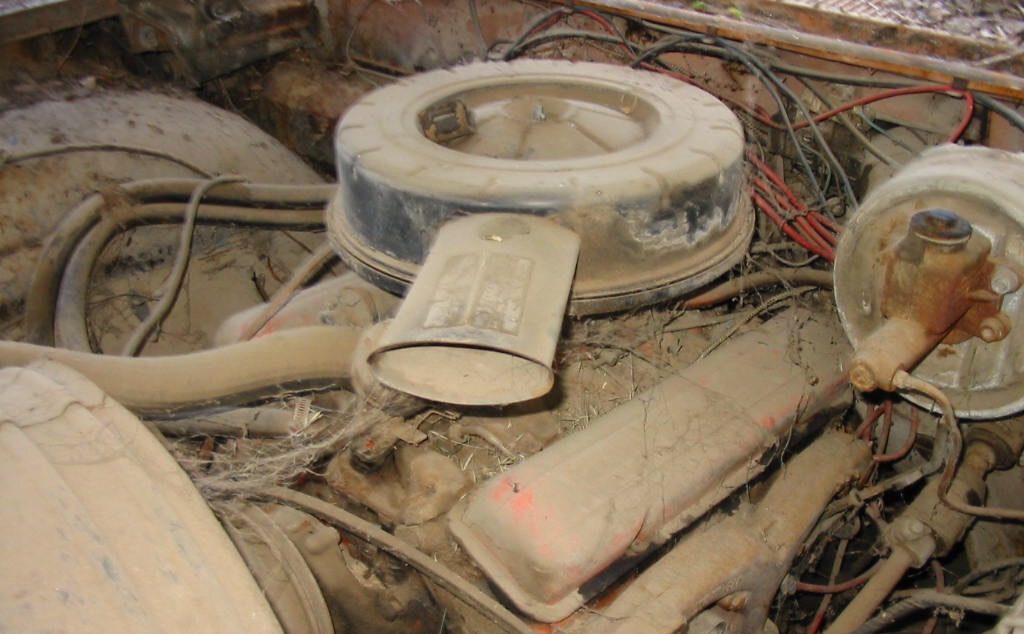 1959 Chevrolet Impala engine unrestored