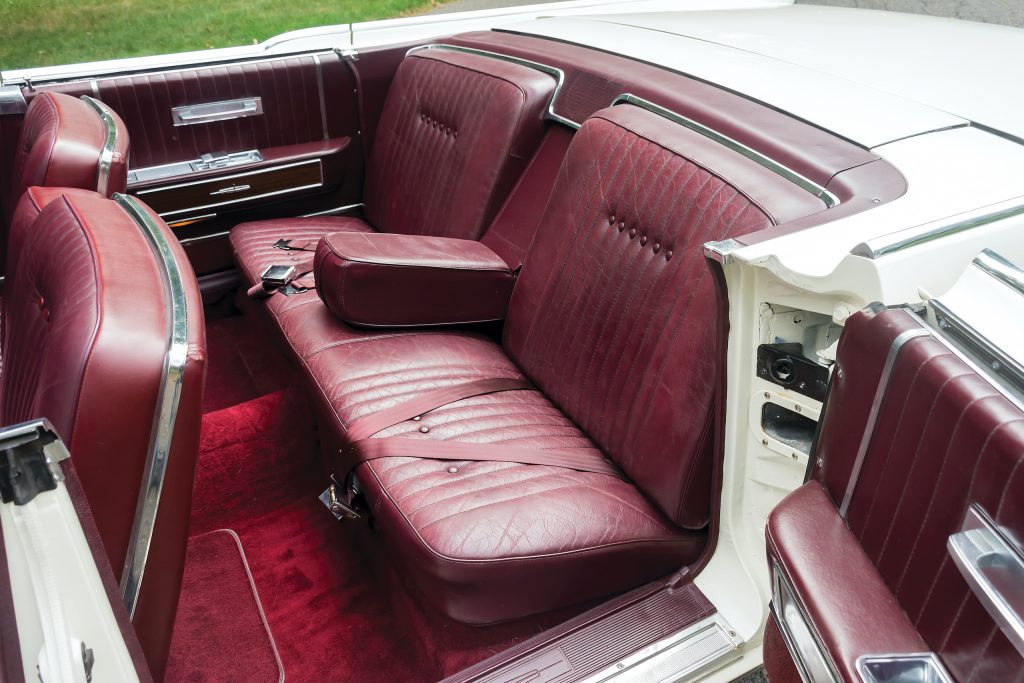 1964 Lincoln Continental interior rear seat