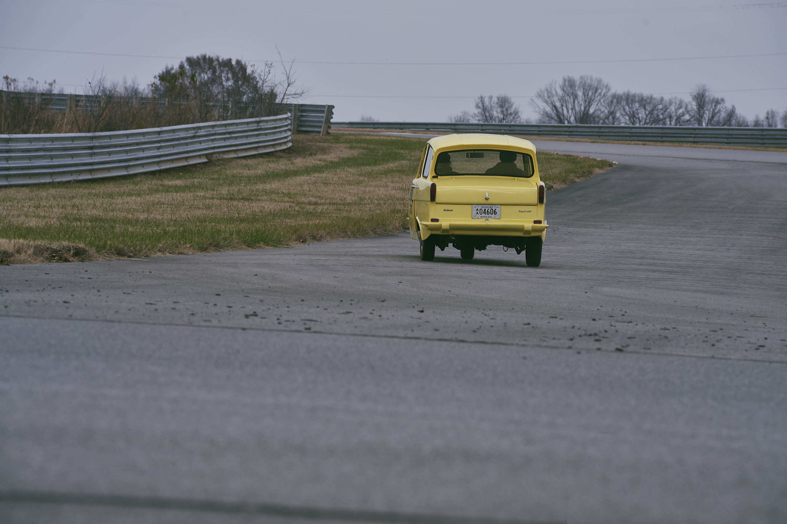 1971 Reliant Regal 330 rear driving action 1971 Reliant Regal 330 rear driving action