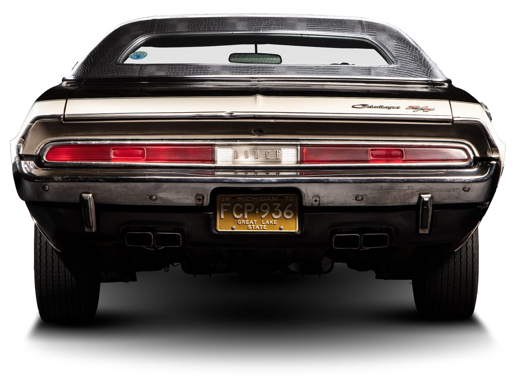 black ghost challenger rear studio white