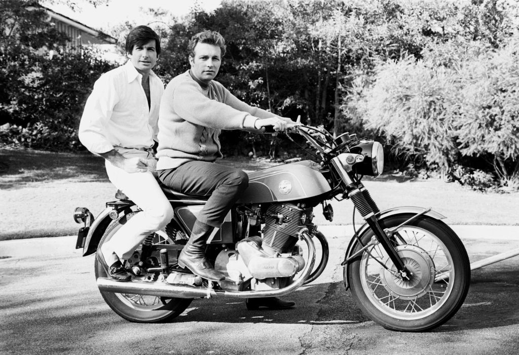 George Hamilton and Evel Knievel
