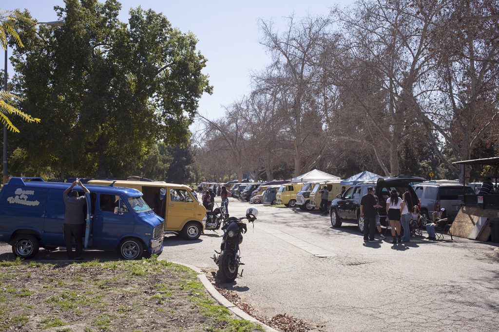 national boogie van day rows of vans