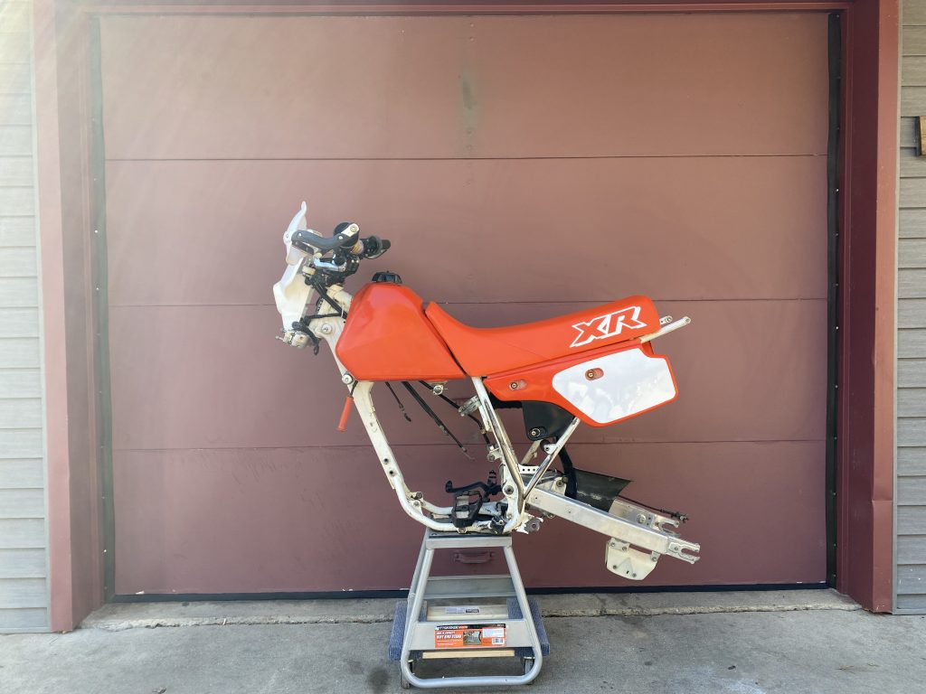 1989 Honda XR250 partially assembled