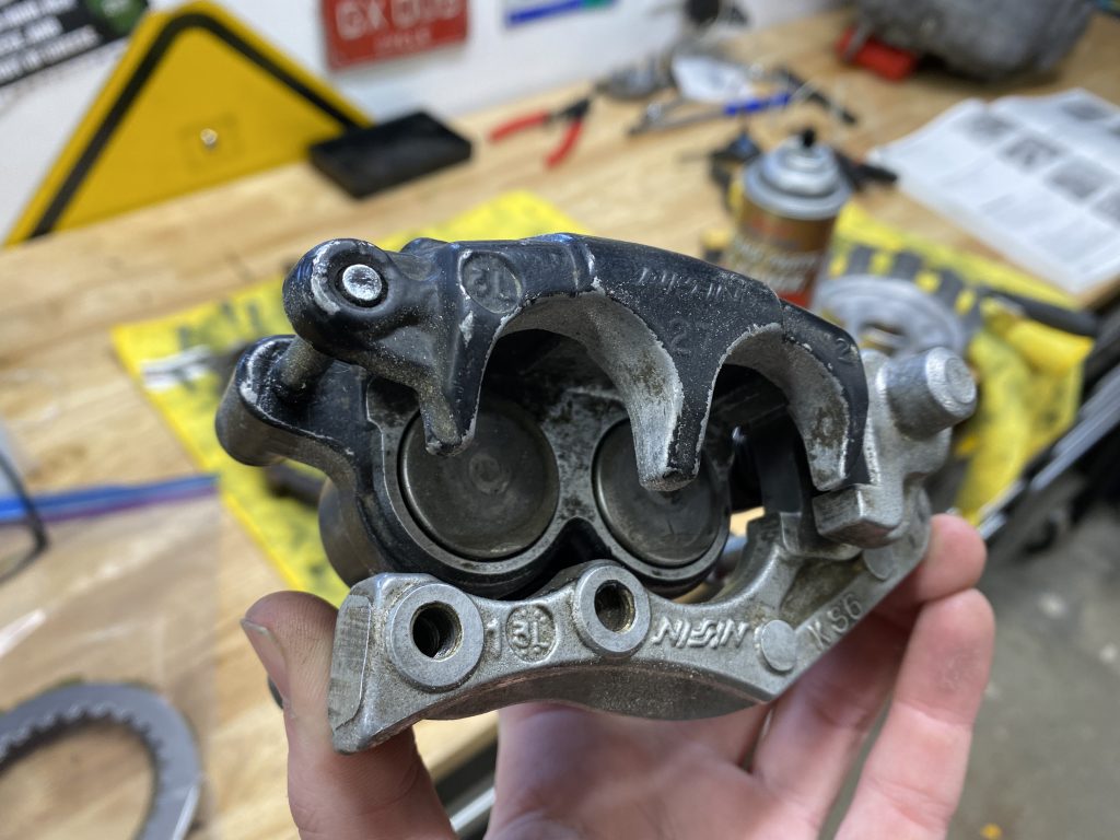 Honda XR250R front brake caliper