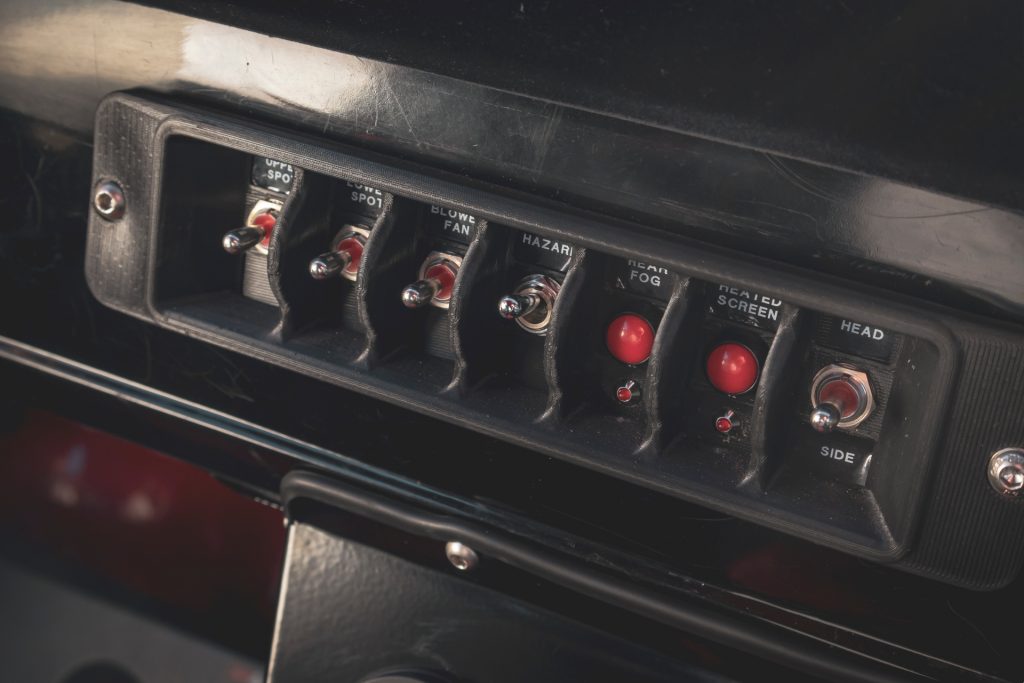 MST Mk2 interior switch detail