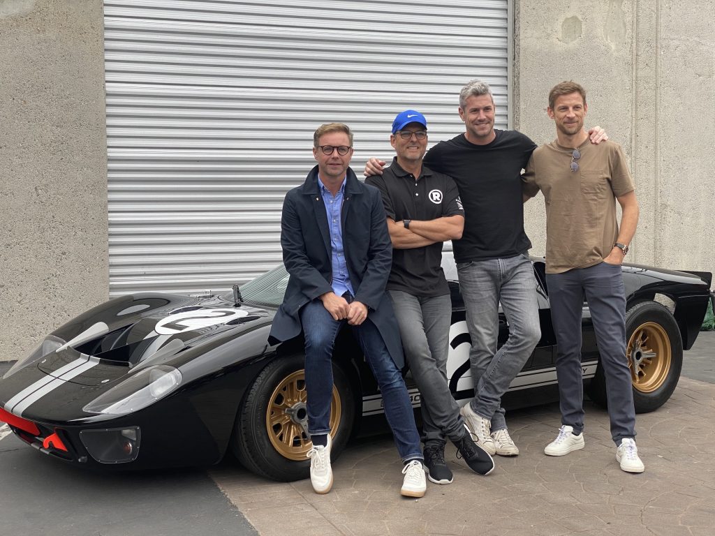 Mark Stubbs Roger Behle Ant Anstead and Jenson Button Radford Return