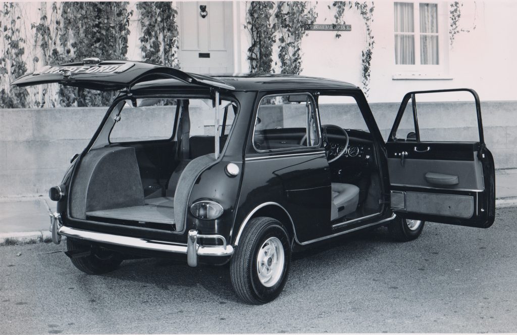 Mini Radford hatchback rear three-quarter