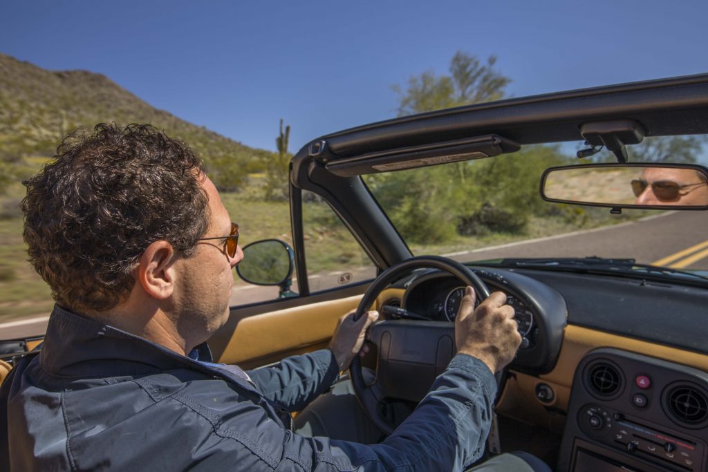 na miata interior driving action