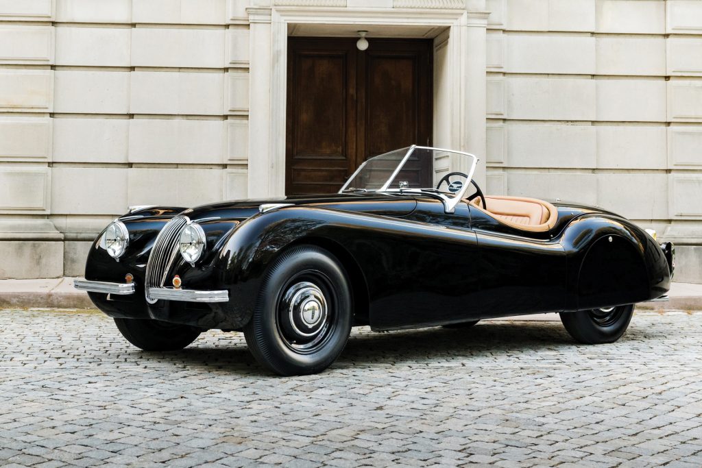 950-Jaguar-XK-120-Roadster front three-quarter