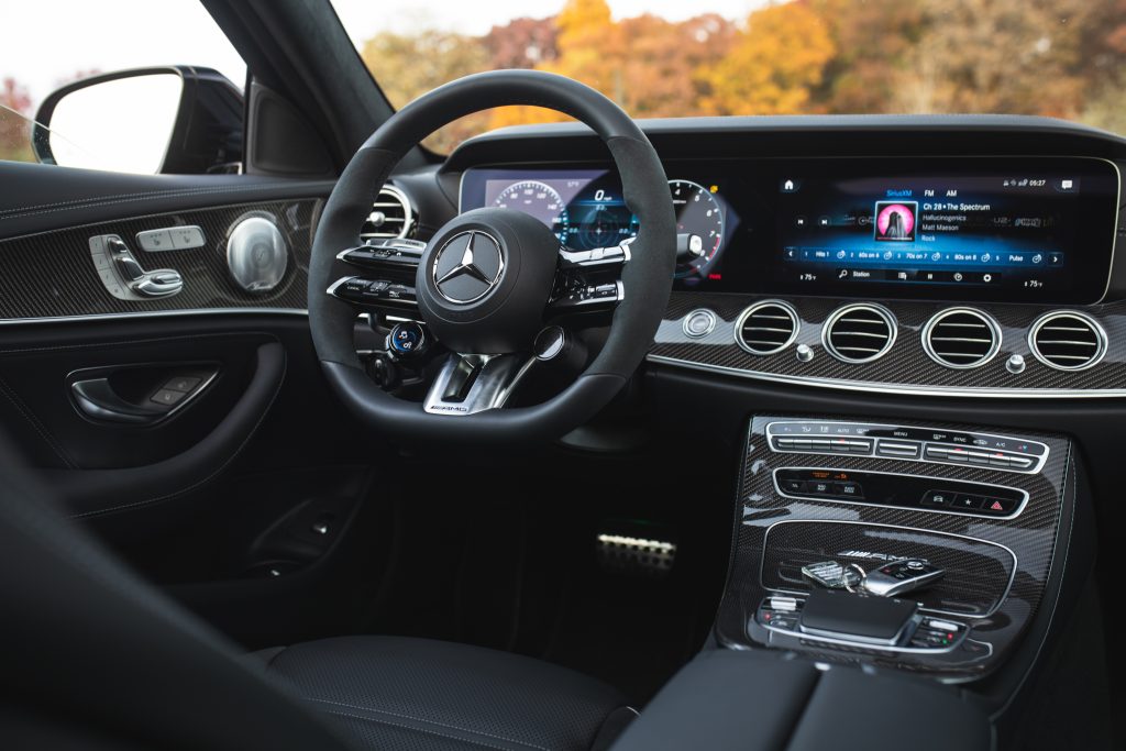 2021 Mercedes-AMG E63 S interior front angle