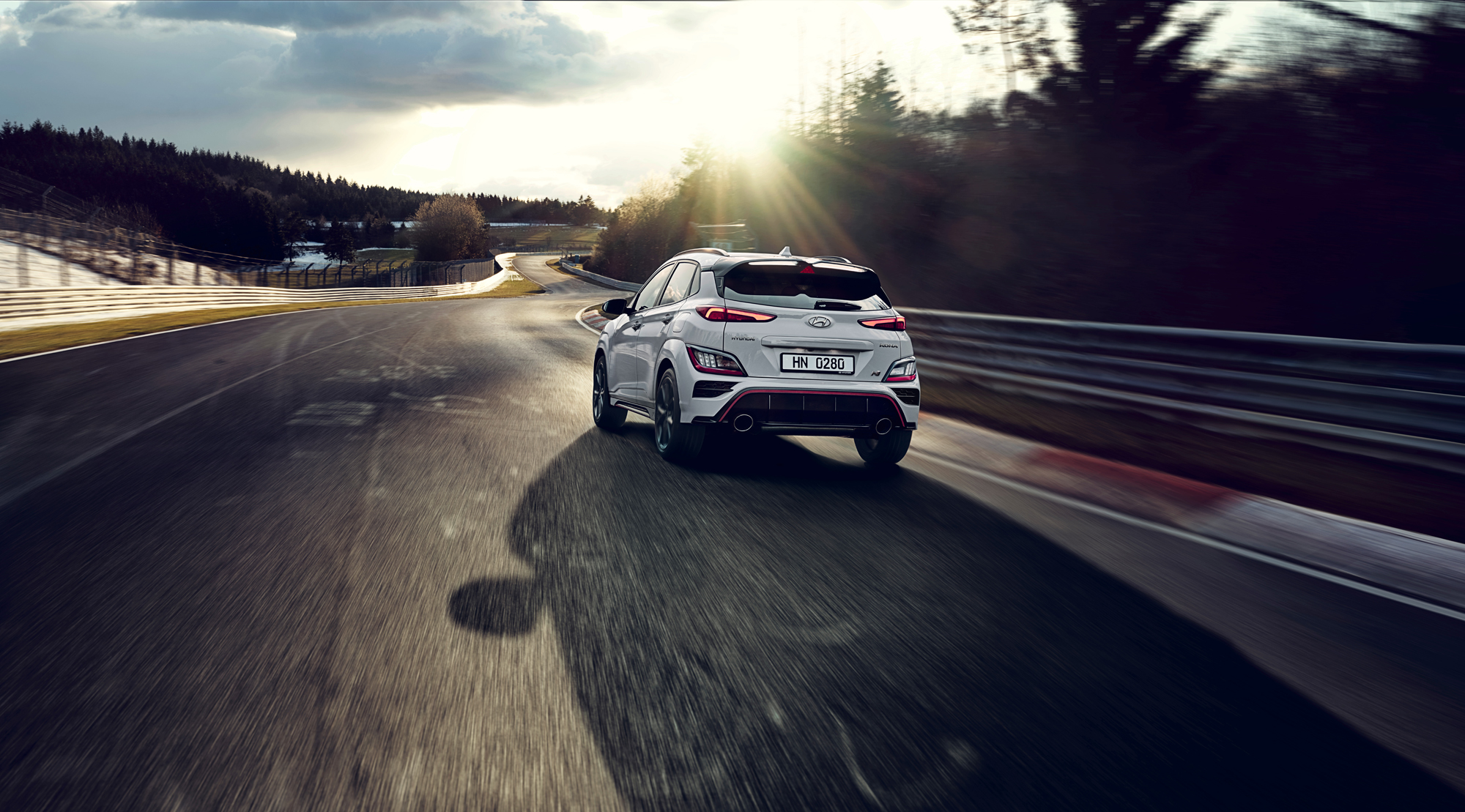 Hyundai Kona N rear track