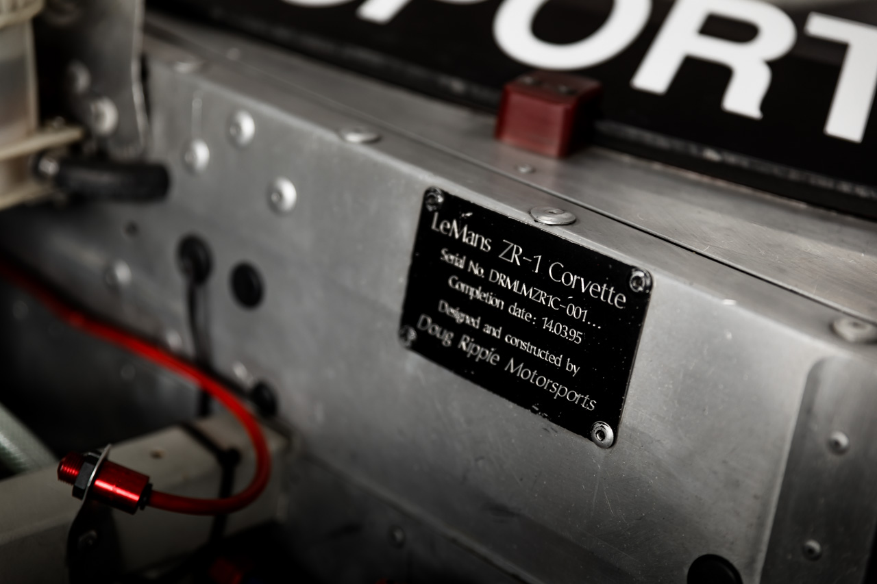 1995 Corvette ZR1 GT1 Le Mans chassis plate