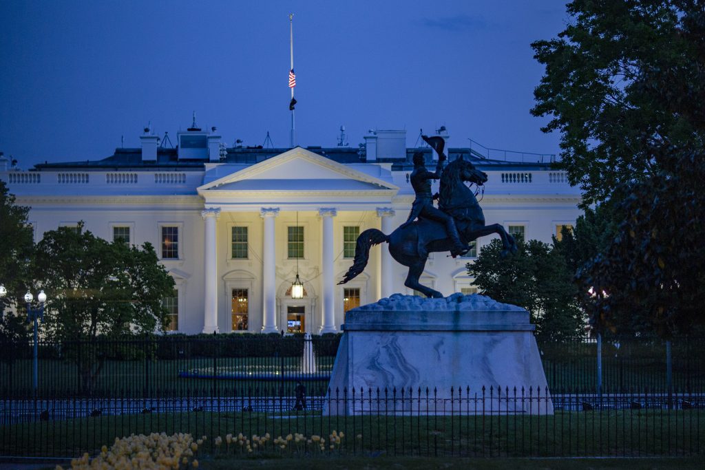 White House Plaza dusk