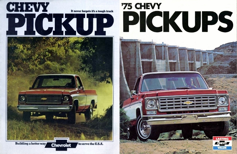 1974 & 1975 Chevy pickup brochures