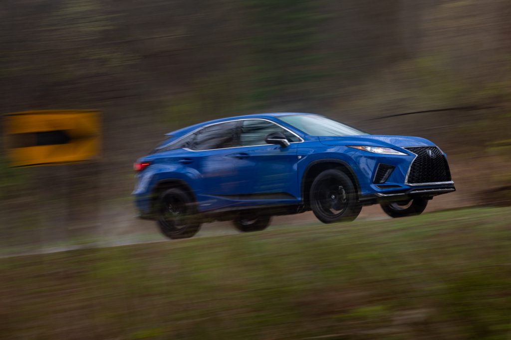 2021 Lexus RX450h action