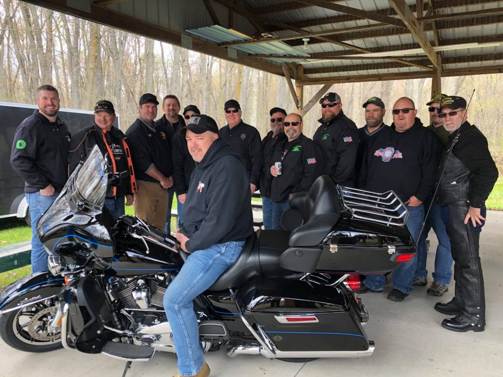 Hogs for Heroes Harley Davidson motorcycle