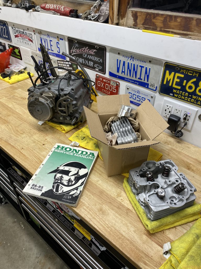 XR250 Engine almost together