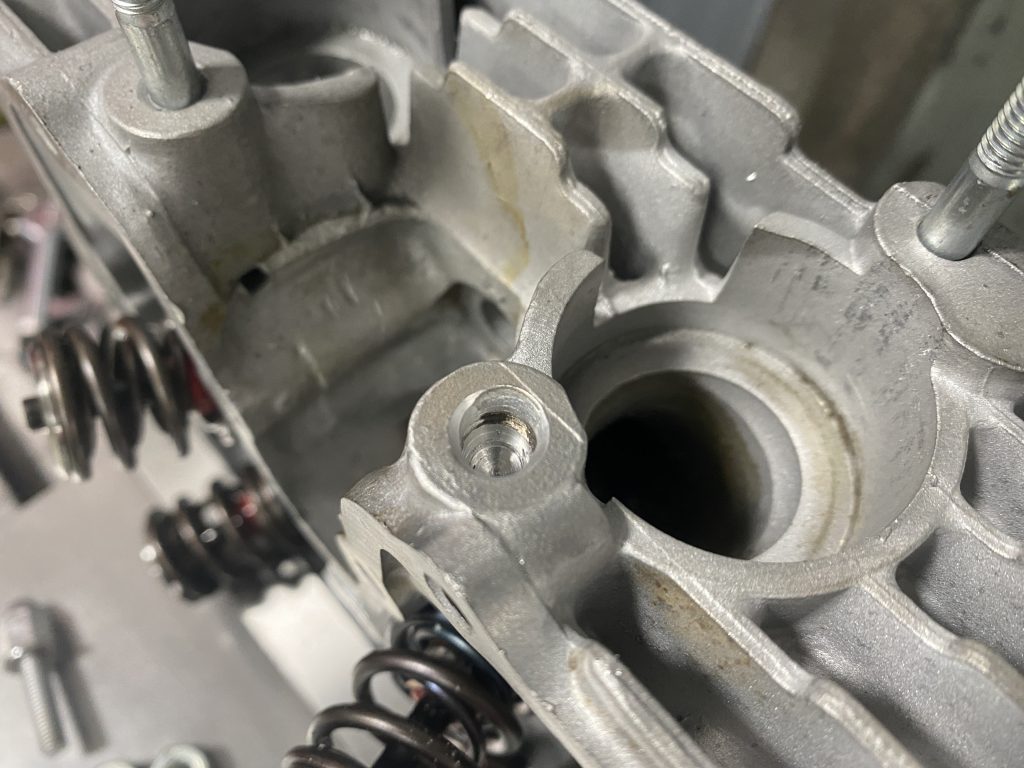 stripped out stud hole