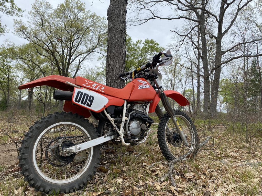 Honda XR250R on trail