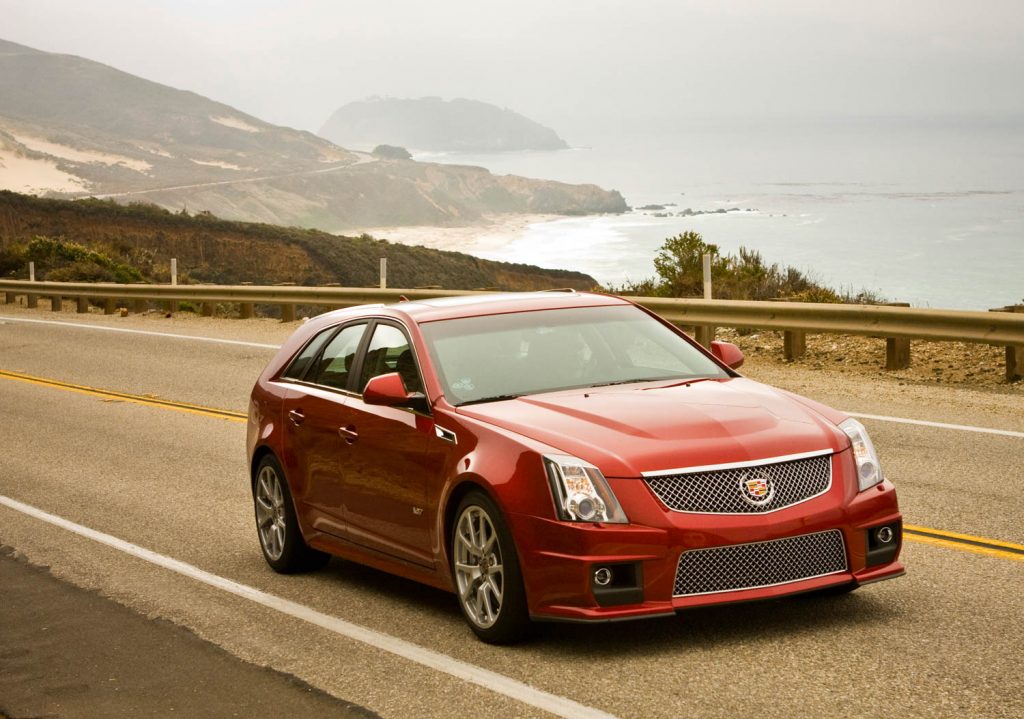 2012 CTS-V Sport Wagon front three-quarter
