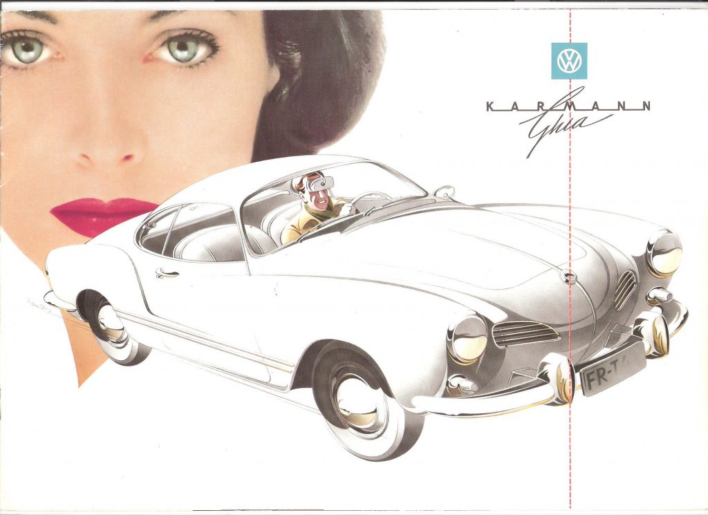 Karmann Ghia ad illustration