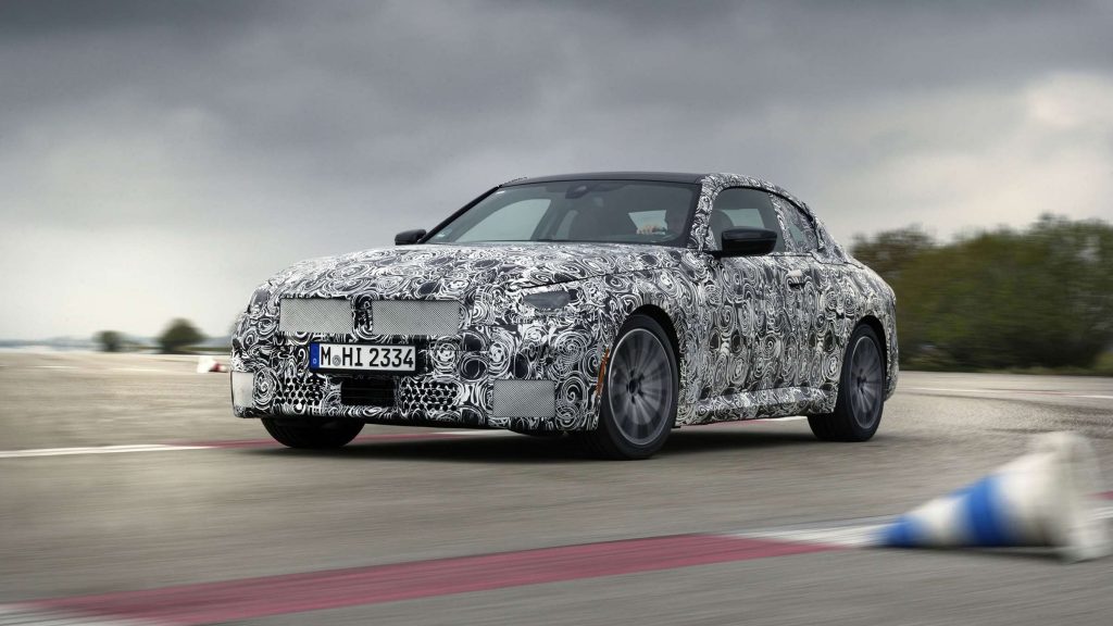 BMW 2 Series Coupe full camo front three quarter