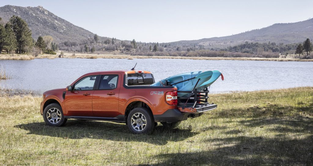 Maverick Ecoboost kayak load
