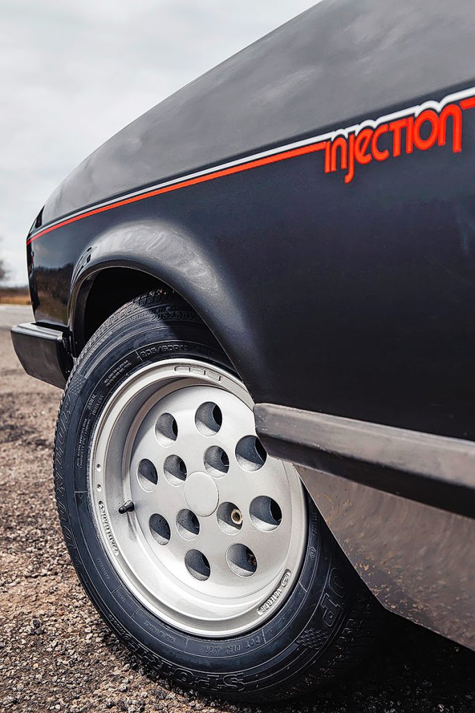 Henry Ford Capri injection graphic front quarter panel Henry Ford Capri injection graphic front quarter panel