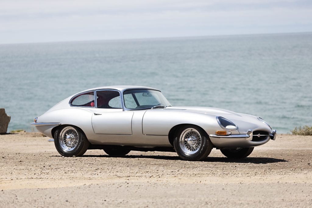 Neil Peart jaguar e type front three-quarter
