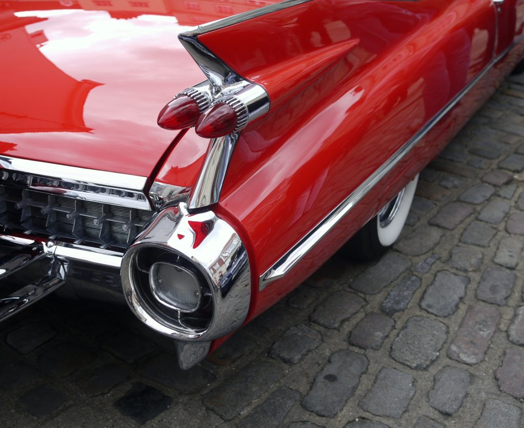 cadillac fins rear detail