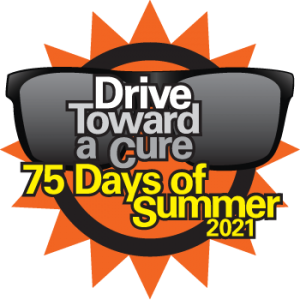 75 Days of Summer Drive Toward a Cure logo