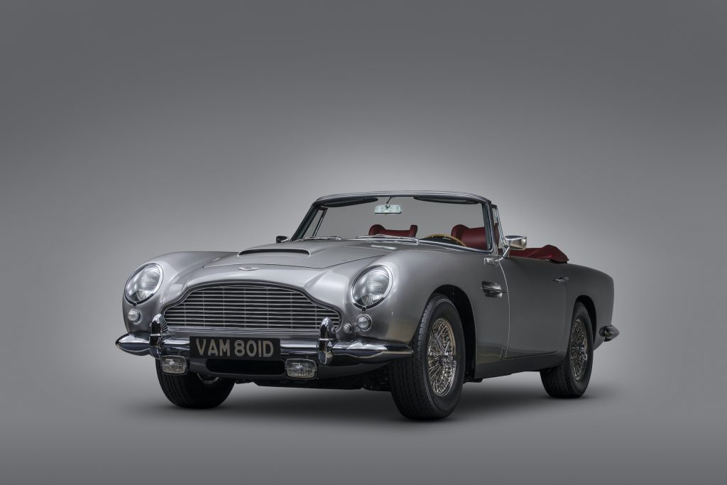 aston martin db5 convertible front three-quarter