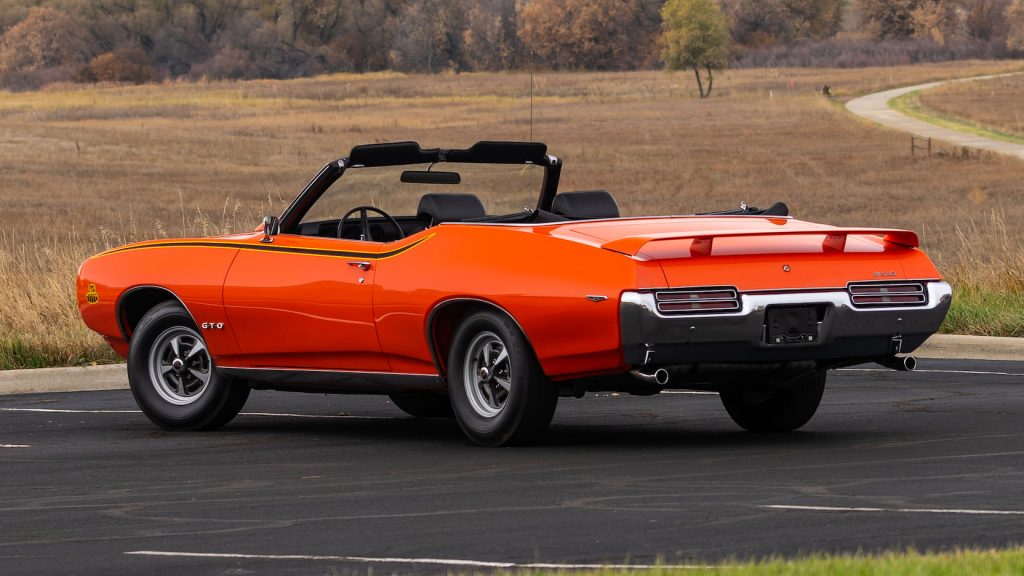 1969 Pontiac GTO Judge Convertible rear three-quarter