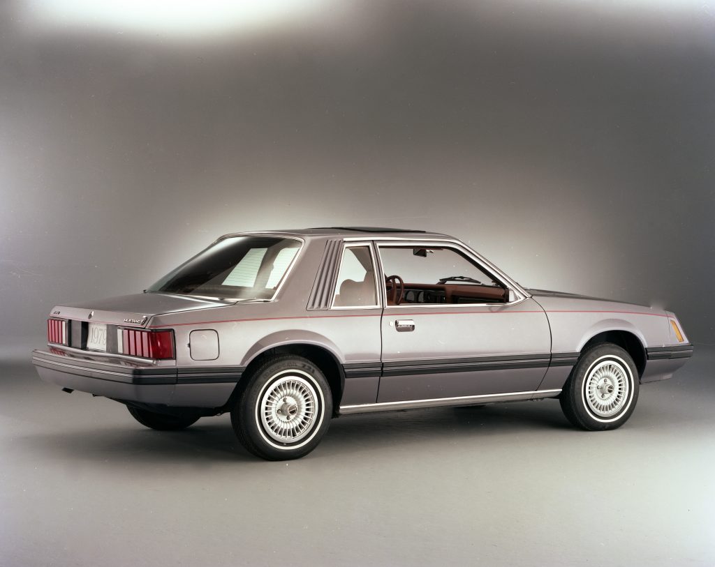 1979 Ford Mustang coupe rear three-quarter