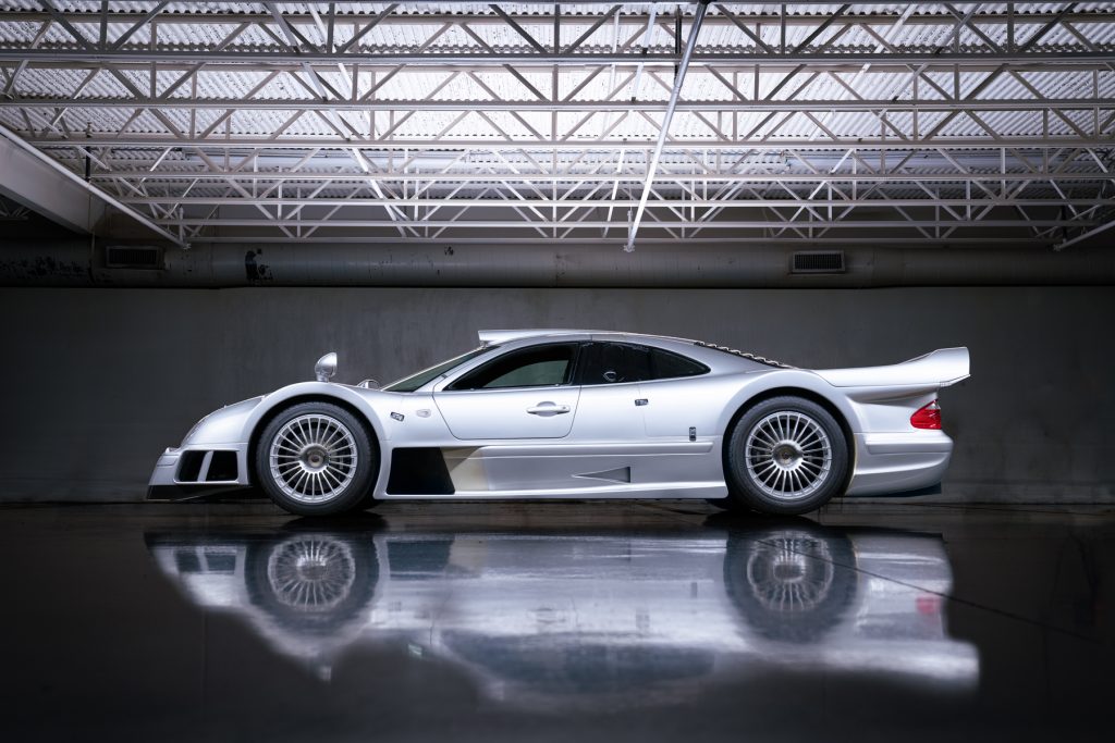 1998 Mercedes-Benz AMG CLK GTR side profile studio
