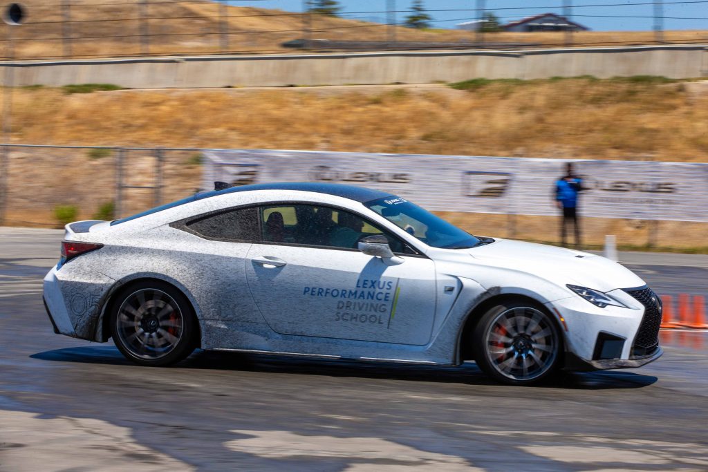 skid pad Lexus Performance Driving School June 2021 Laguna Seca
