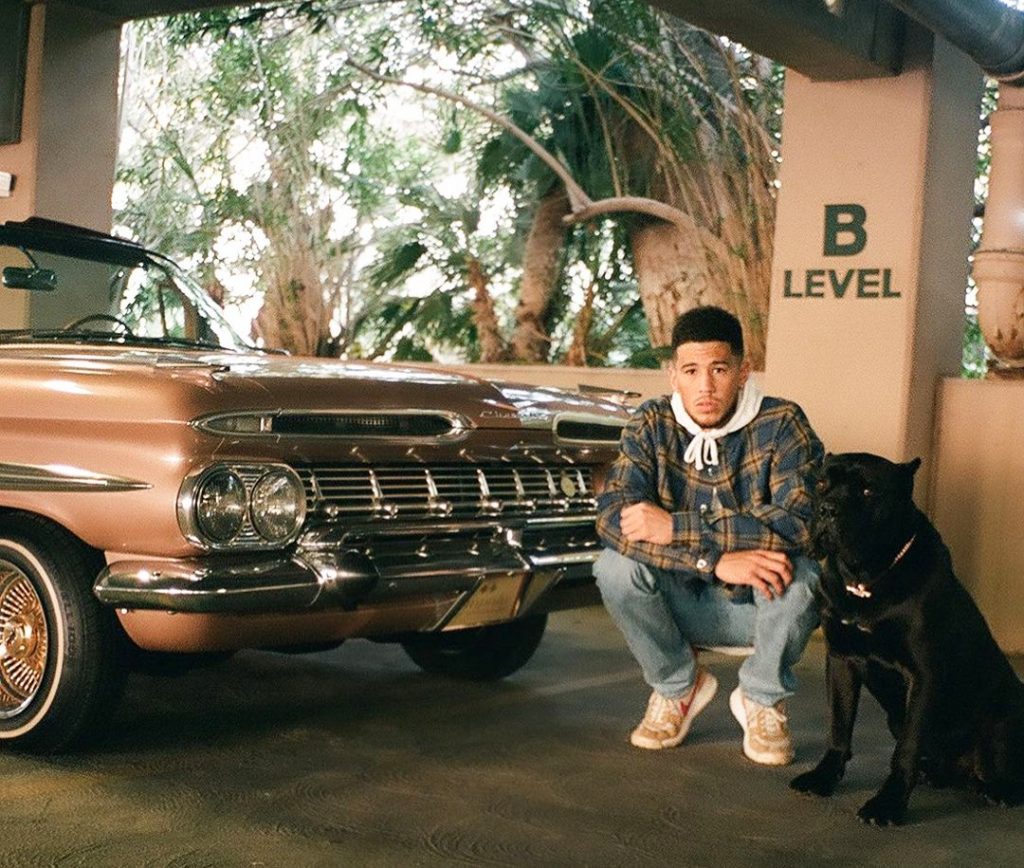 Devin Booker Impala Penny and Pet Dog
