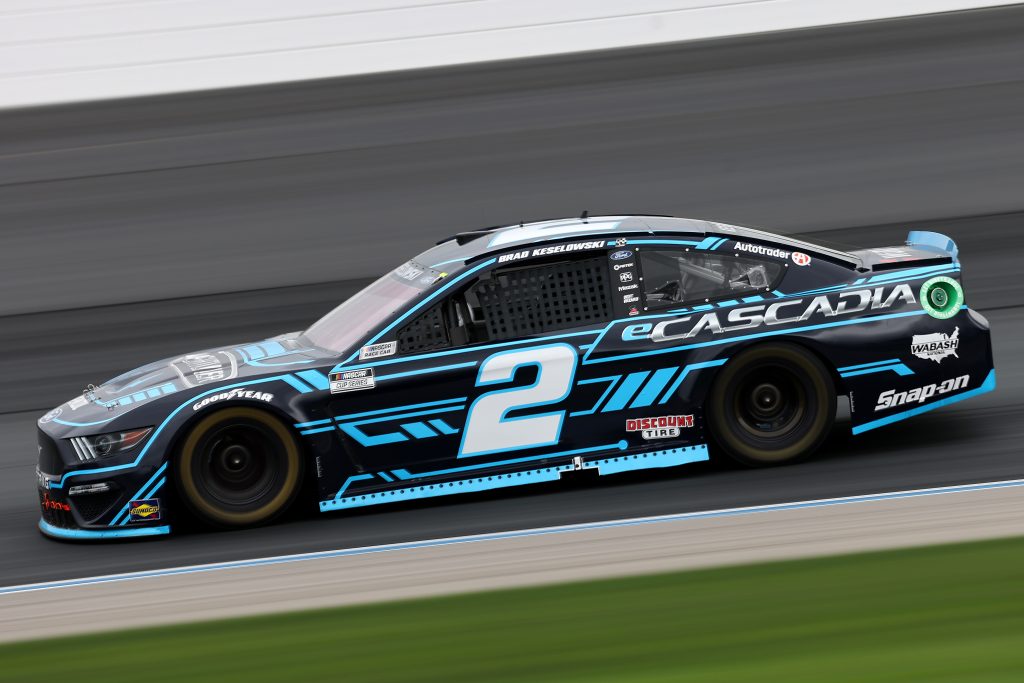 Brad Keselowski nascar action