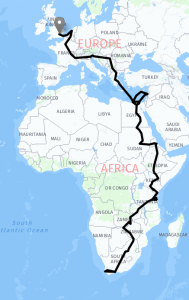 Home is a Journey - Route Map