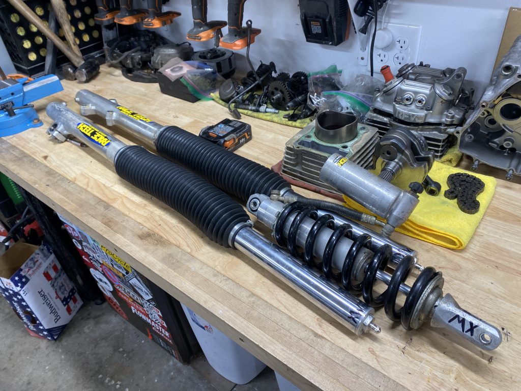 Honda XR250 suspension