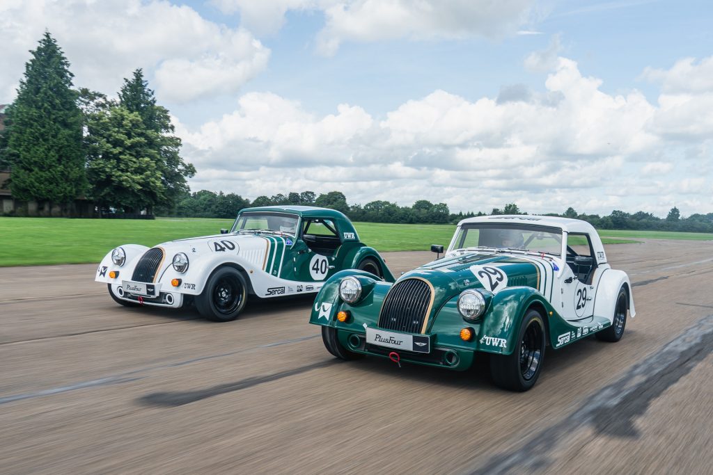 Morgan Plus Four racer action