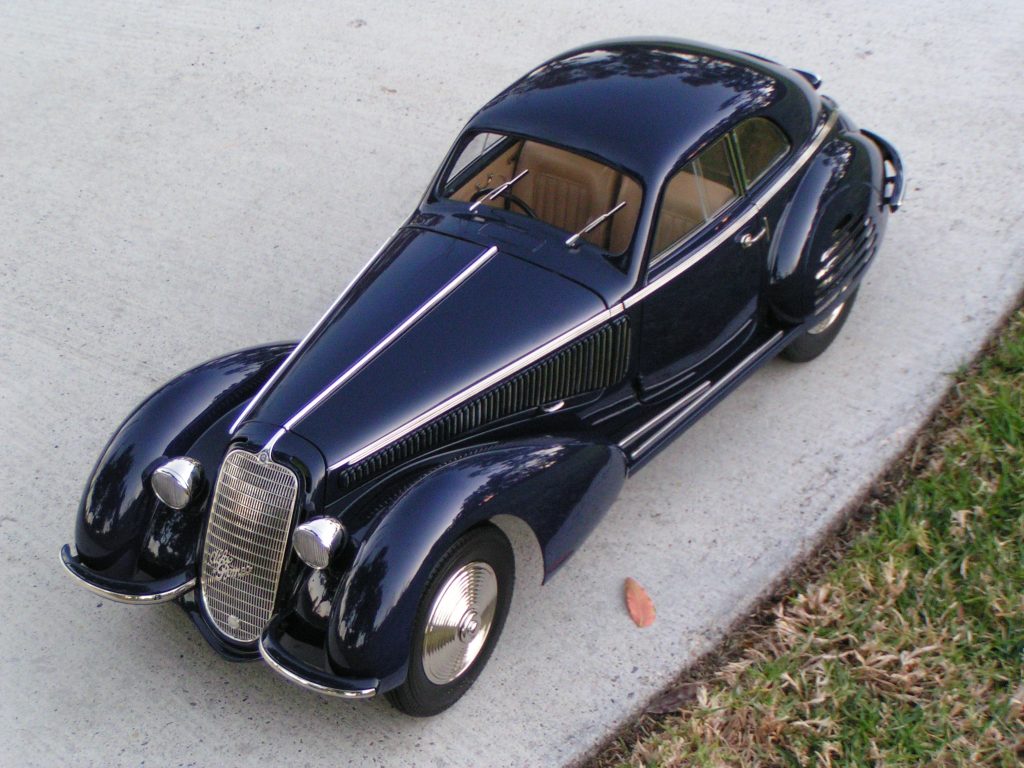 Alfa 38 scale model overhead