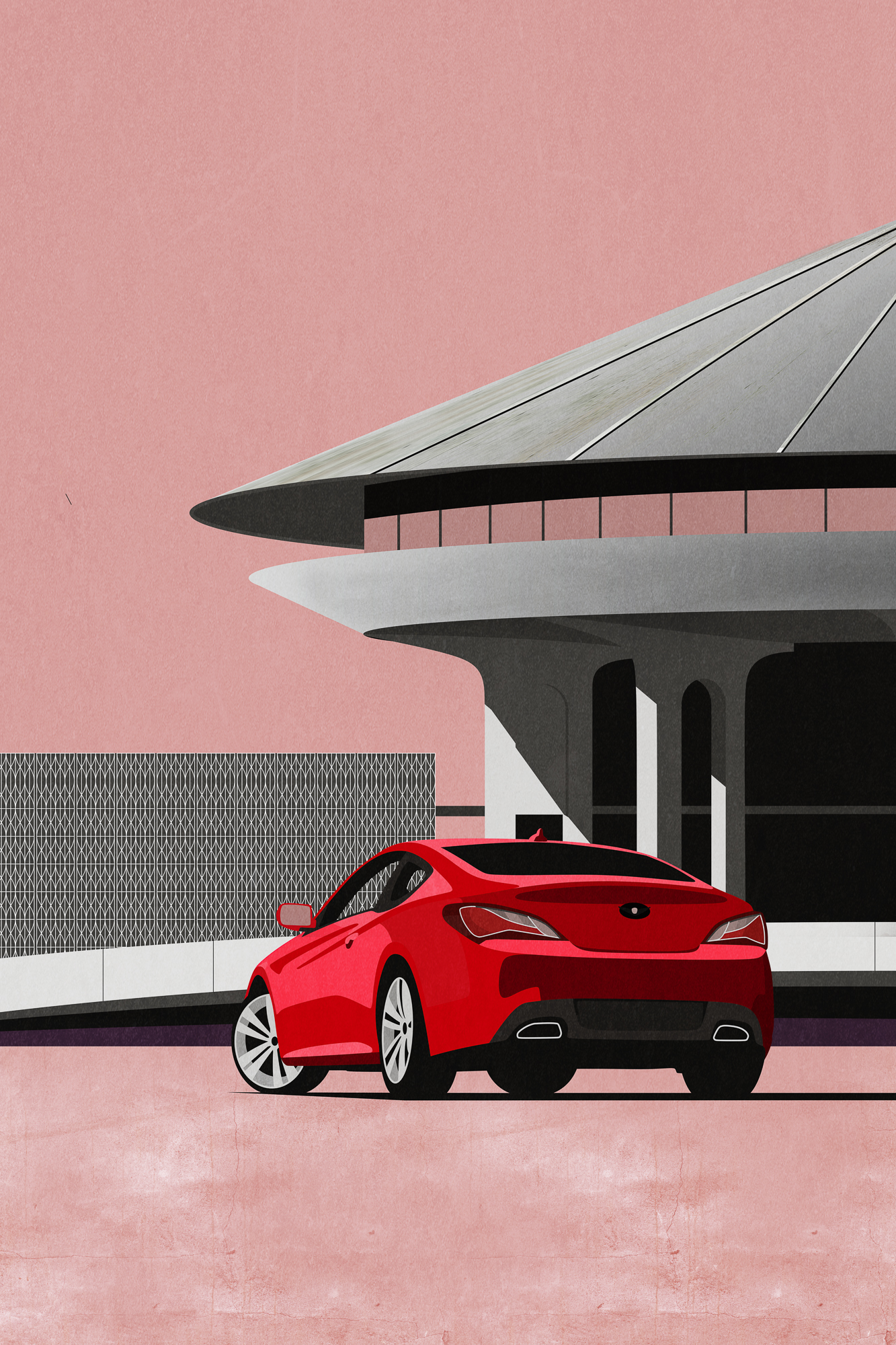 Let "The Architect's Garage" make your car the star of a stunning art