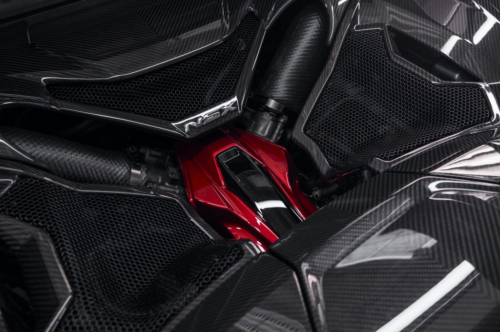 2022 Acura NSX Type S engine bay coverings