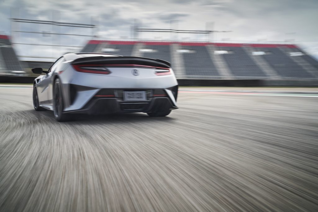 2022 Acura NSX Type S rear three-quarter track action