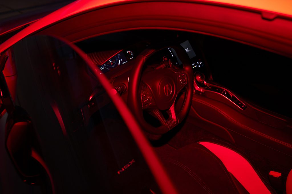 2022 Acura NSX Type S interior red light