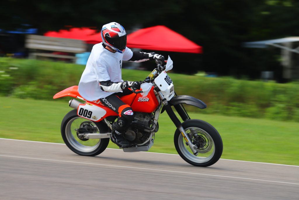Kyle smith XR250R motard on track