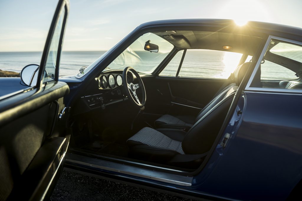 1970 Porsche 911 interior sunset glow
